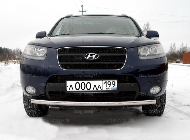 Защита передняя нижняя 60 мм Hyundai (хендай) Santa Fe (санта фе) (2006-) 