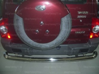 Защита заднего бампера ф76 Hyundai Tager (Таганрог)