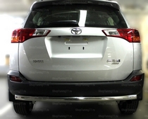 Защита заднего бампера одинарная 60 мм Toyota (тойота) RAV 4 (2013-) 