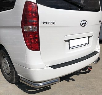 Защита заднего бампера угловая Hyundai (хендай) H1 Grand Starex ― PEARPLUS.ru