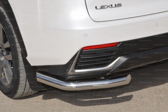 Защита заднего бампера угловая Lexus (лексус) NX200/NX3 (X3)00 2017 - ― PEARPLUS.ru