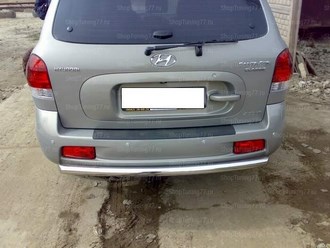 Защита задняя 60 мм Hyundai (хендай) Santa Fe (санта фе) (Classic Таганрог) ― PEARPLUS.ru