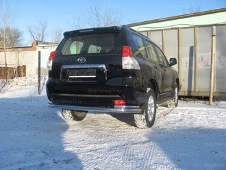 Защита задняя двойная 76-42 мм Toyota (тойота) Land Cruiser (круизер) (ленд крузер) Prado 150 (2010-2013) ― PEARPLUS.ru