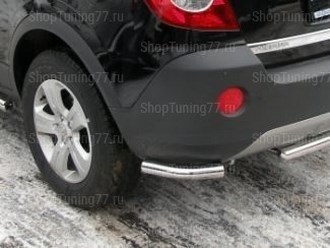 Защита задняя (уголки) 60 мм Opel (опель) Antara ― PEARPLUS.ru
