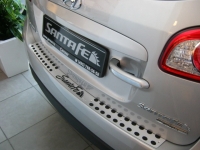 Алюминевая накладка на задний бампер,оригинал  Hyundai Santa Fe (2010-2012)