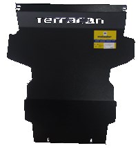 Стальная защита двигателя и переднего дифференциала толщиной 2 мм Hyundai (хендай) Terracan Все объемы (2001-2006) 