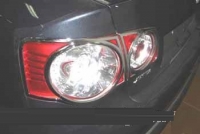 Молдинги (накладки) задних фонарей Volkswagen (фольксваген) Jetta (2005-2010) ― PEARPLUS.ru
