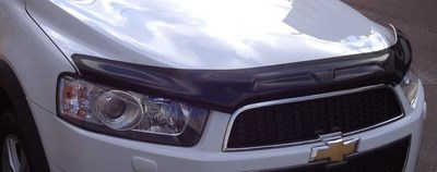Дефлектор капота тёмный Chevrolet (Шевроле) Captiva (каптива) (2012 по наст.) ― PEARPLUS.ru