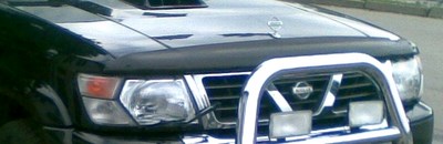 Дефлектор капота тёмный Nissan Patrol (2004-2009) SKU:167974qw