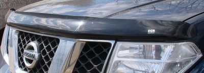 Дефлектор капота тёмный Nissan (ниссан) Pathfinder (2004 по наст.) SKU:167971qw ― PEARPLUS.ru