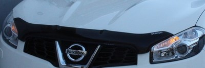 Дефлектор капота тёмный Nissan Qashqai (2007 по наст.)