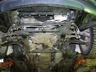 Защита картера BMW 3-й серии Кузов Е46 4х4 V-2.5 (1998–2001)