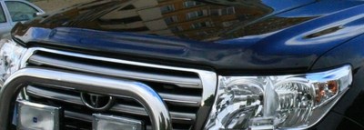 Дефлектор капота тёмный Toyota (тойота) Land Cruiser (круизер) (ленд крузер) J200 (2007 по наст.) ― PEARPLUS.ru