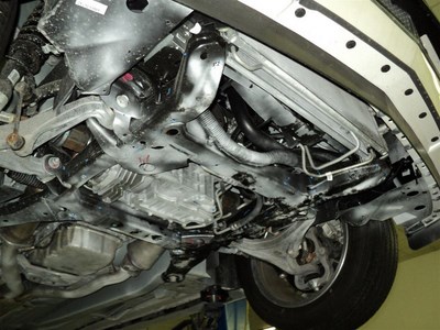 Защита картера Cadillac CTS, V-3, 6 полный привод (2011-) + КПП (2 части) ― PEARPLUS.ru