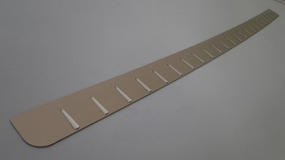 Накладка на задний бампер с силиконом, (2004-) к-кт 1шт MERCEDES VIANO