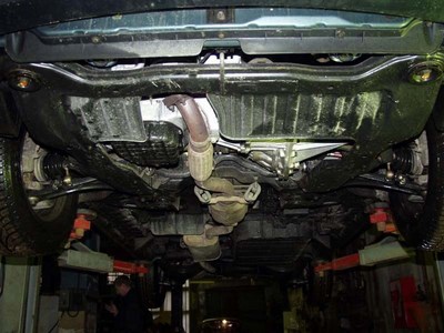Защита картера Hyundai Trajet; V- 2,0; 2,7; 2,0 CRDI (2000-2008)