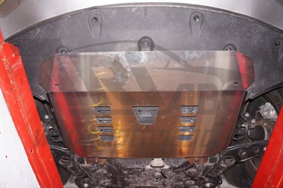 Защита картера двигателя и кпп Kia Sorento Prime (Киа Соренто) V-все (2015-)  (Алюминий 4 мм)
