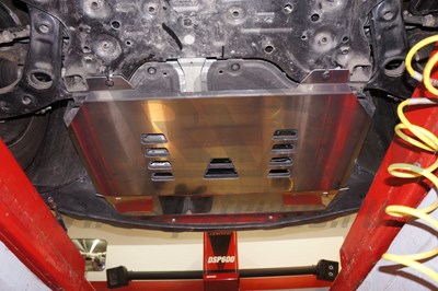 Защита картера двигателя и кпп Kia Sorento Prime (Киа Соренто) V-все (2015-), усиленная  (Алюминий 4 мм)