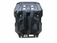 Защита картера Toyota Hilux, V-2,5TD; 3,ОTD, КПП- все,4X4, (2012-)+ КПП+РК+радиатор, из 2 частей (Композит 10 мм)