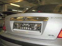 Молдинг багажника Chevrolet Spark  (2005 по наст.)