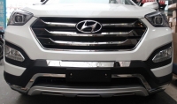      Накладка-диффузор на передний бампер, оригинал Hyundai Santa Fe (2012 по наст.)