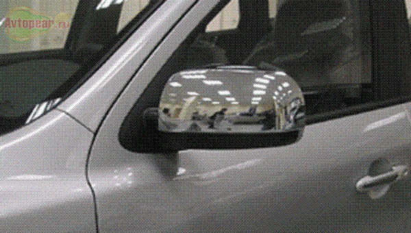 Набор молдингов (зеркала+задн.фары) . Hyundai (хендай) Santa Fe (санта фе) (2006-2010) 