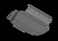 Стальная защита радиатора толщиной 3 мм Chevrolet TrailBlazer 2.8полный ,  TD, АКПП,  (2013-2014)