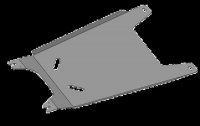 Стальная защита КПП толщиной 3 мм Chevrolet TrailBlazer 2.8полный ,  TD, АКПП,  (2013-2014)