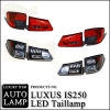 Фонари светодиодные (BLACK/RED) Lexus (лексус) IS 250  (2006-2009) 
