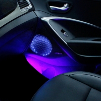 Светодиодная подсветка в динамики Hyundai Santa Fe (2012 по наст.)
