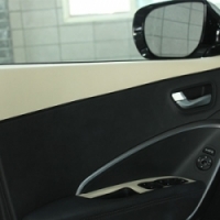 Накладка только на обивку передних дверей Hyundai Santa Fe (2012 по наст.)