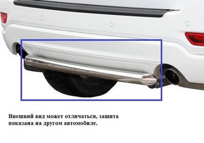 Защита заднего бампера d=60 мм для Mitsubishi (митсубиси) ASX 2013- ― PEARPLUS.ru