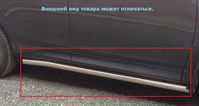 Пороги (труба) d=60 мм для Mitsubishi (митсубиси) ASX 2013- ― PEARPLUS.ru