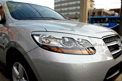 Реснички передних фар. Hyundai (хендай) Santa Fe (санта фе) (2006-2010) 