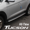  Боковые пороги, оригинал + крепления,  Hyundai (хендай) Tucson (2015 по наст.) 