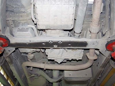 Защита КПП и раздаточной коробки к Nissan (ниссан) Navara (навара) V-2, 5 (2005-)  (для 15.757) ― PEARPLUS.ru