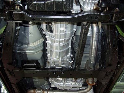 Защита КПП и раздаточной коробки к Nissan (ниссан) Pathfinder (Ниссан Патфайндер) V-2, 5 (2004- )  (к 15.0757) ― PEARPLUS.ru