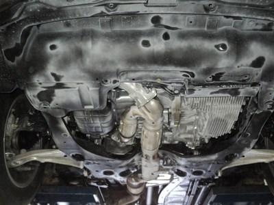 Защита картера Nissan (ниссан) Murano (мурано), Z51, 4WD V-3, 5 (2008-) + КПП (алюмин.) ― PEARPLUS.ru