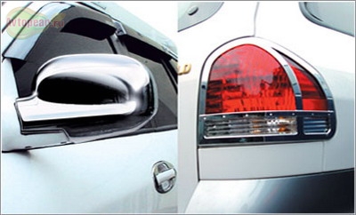 Набор молдингов зеркала + задние фонари Hyundai (хендай) Santa Fe (санта фе) (2001-2006) 