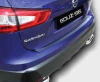 Накладка на наруж. порог багажника штампованная,Nissan Qashqai 2014-