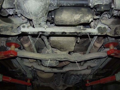 Защита картера Opel (опель) Frontera V-2, 2; 2, 4; 2, 8TDI; 3, 2 (1998-2004)  (совмест. с кенгерином) ― PEARPLUS.ru
