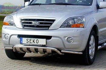 Защита бампера передняя. Kia (киа) 	 Sorento (2006-2010) 