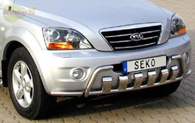 Защита бампера передняя Kia (киа) Sorento (2006-2010) 