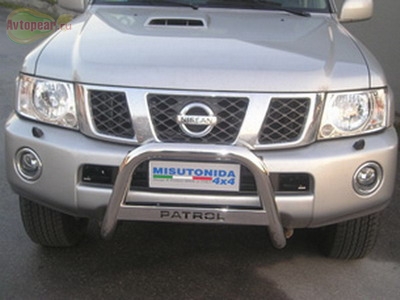 Защита бампера передняя Nissan (ниссан) Patrol (2004-2008) 