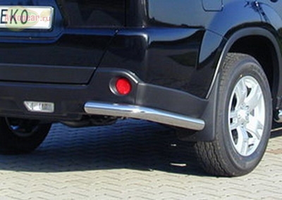 Защита бампера задняя (уголки) 60мм Nissan (ниссан) X-Trail (2007-2010) 