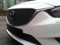 Защита радиатора Mazda 6 2013- (2шт.) black