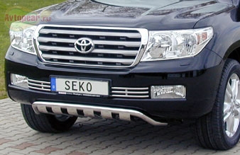 Защита бампера передняя. Toyota (тойота) Land Cruiser (круизер) (ленд крузер) J200 (2008-2011) 