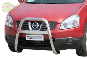 Защита бампера передняя. Nissan (ниссан) 	 Qashqai (кашкай +2) (кашкай) (2007-2010) 