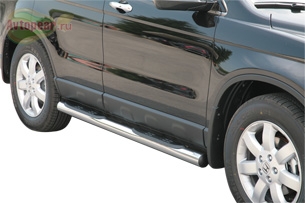 Боковые подножки (пороги)  Honda (хонда) CR-V (2007-2010) 