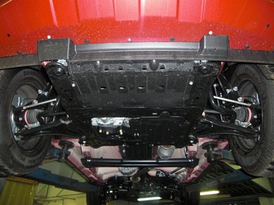 Защита днища Suzuki Grand Vinara JT V-все (2005-) (алюмин.) 3 ч.